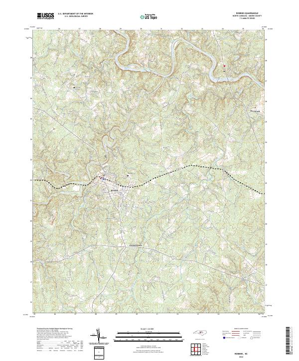 USGS Topographic Map – Robbins