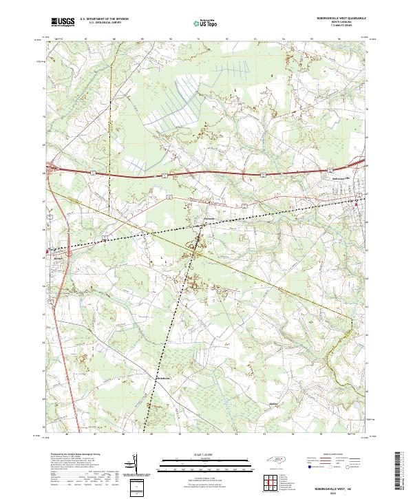 USGS Topographic Map – Robersonville West