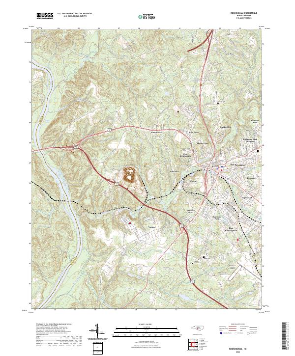 USGS Topographic Map – Rockingham