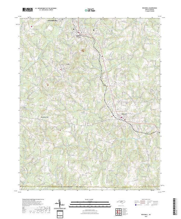 USGS Topographic Map – Rockwell