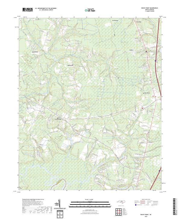 USGS Topographic Map – Rocky Point