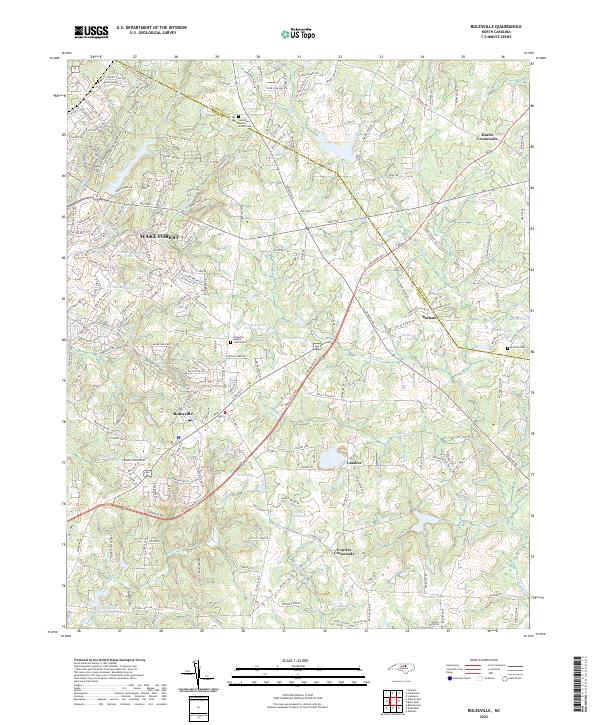 USGS Topographic Map – Rolesville