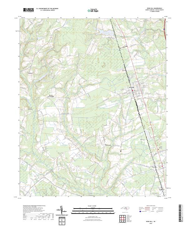 USGS Topographic Map – Rose Hill