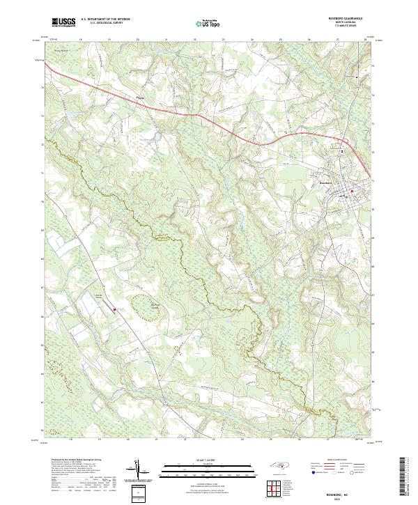 USGS Topographic Map – Roseboro