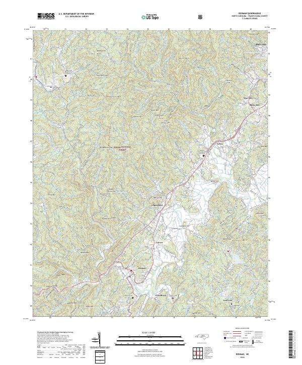 USGS Topographic Map – Rosman
