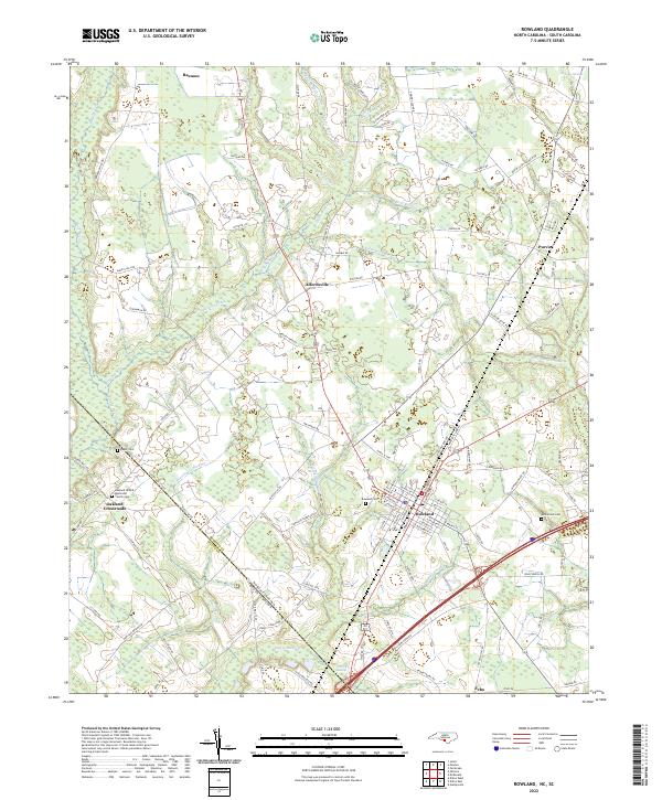 USGS Topographic Map – Rowland
