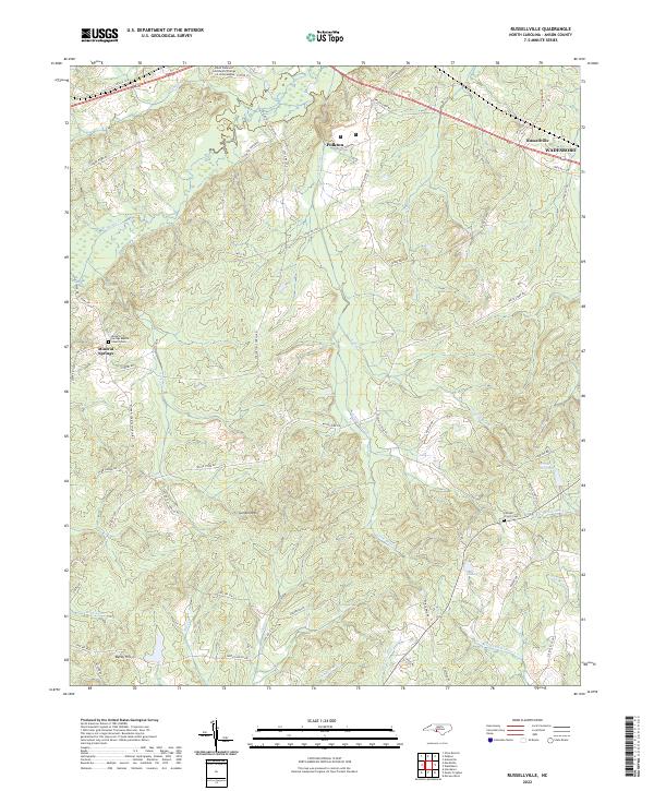 USGS Topographic Map – Russellville