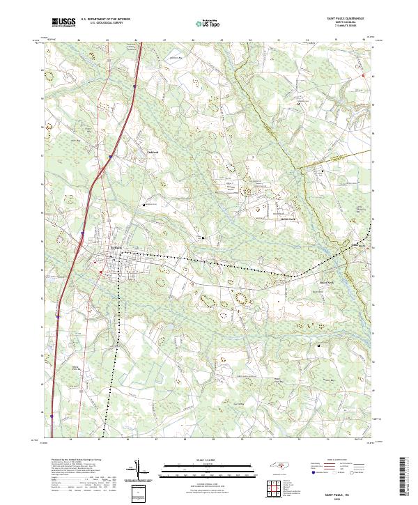 USGS Topographic Map – Saint Pauls