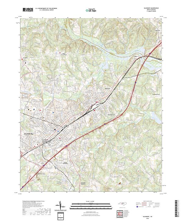 USGS Topographic Map – Salisbury
