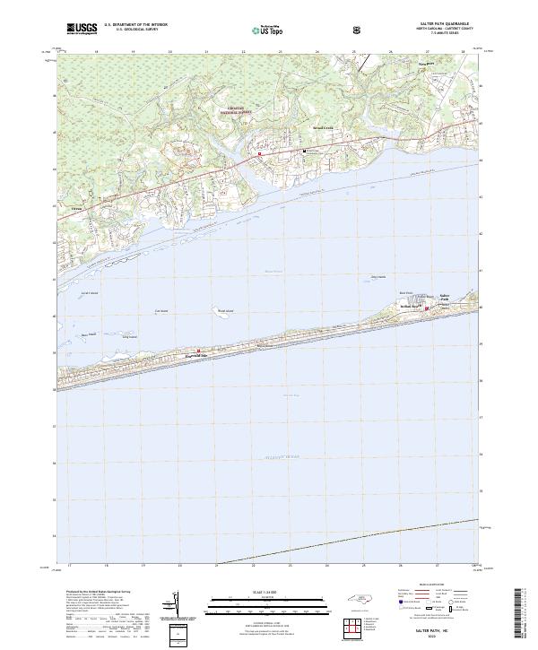 USGS Topographic Map – Salter Path
