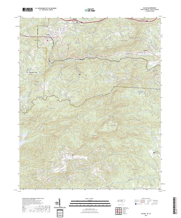 USGS Topographic Map – Saluda