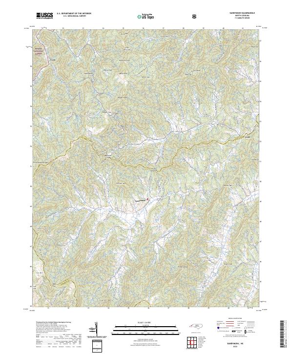 USGS Topographic Map – Sandymush