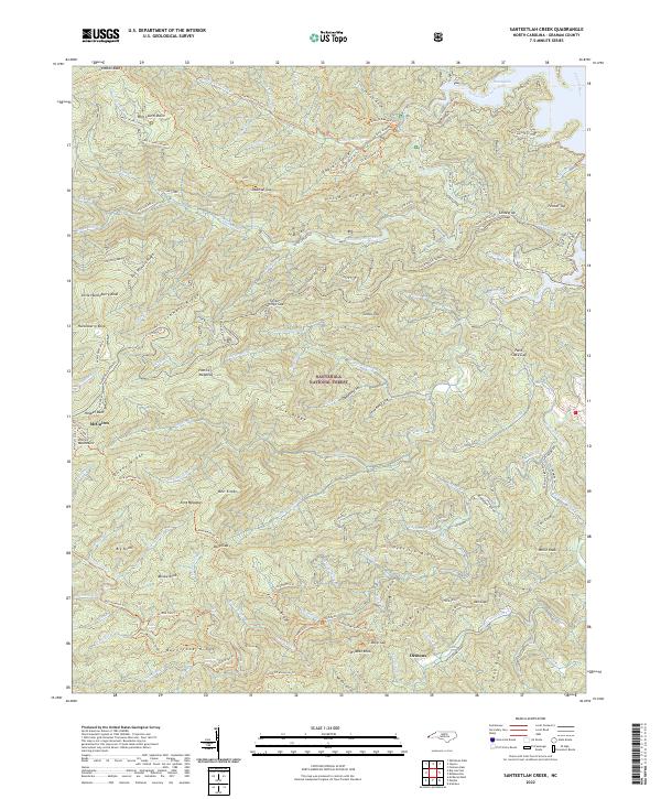 USGS Topographic Map – Santeetlah Creek