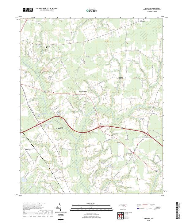 USGS Topographic Map – Saratoga