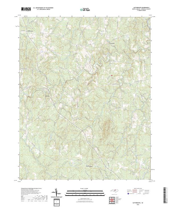 USGS Topographic Map – Satterwhite