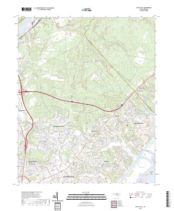 USGS Topographic Map – Scotts Hill