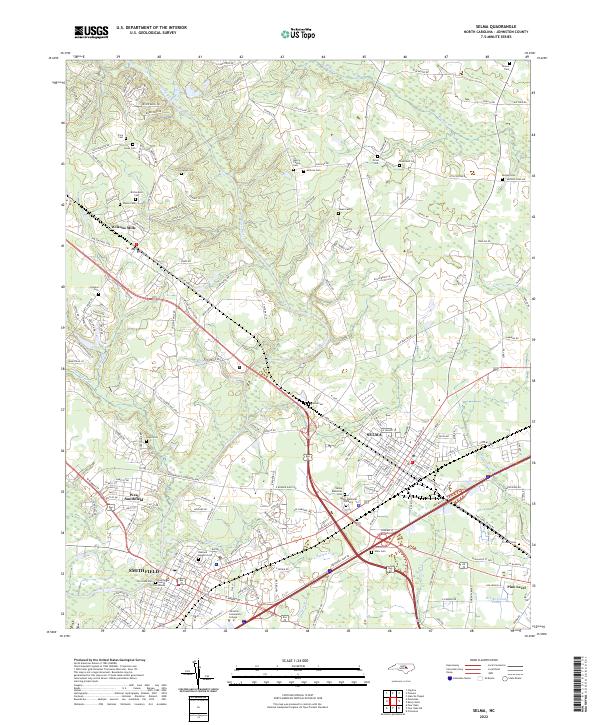 USGS Topographic Map – Selma