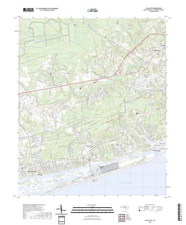 USGS Topographic Map – Shallotte