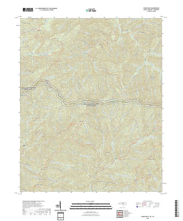 USGS Topographic Map – Silers Bald