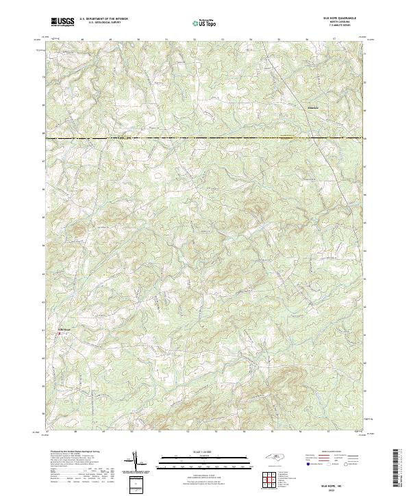 USGS Topographic Map – Silk Hope