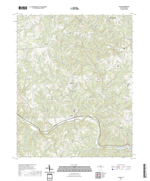 USGS Topographic Map – Siloam