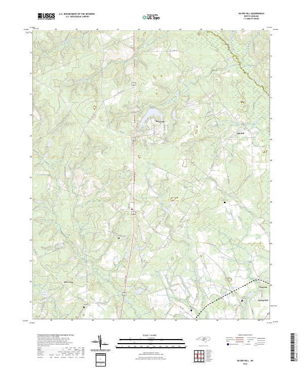 USGS Topographic Map – Silver Hill