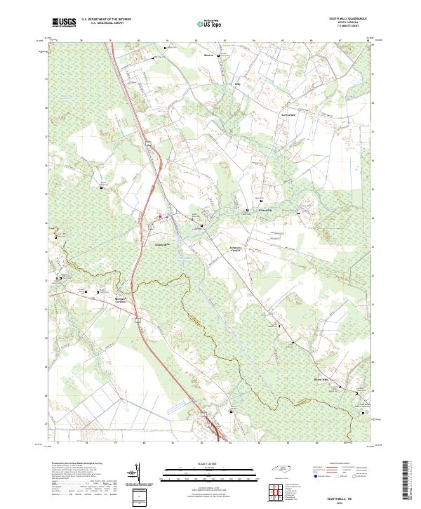 USGS Topographic Map – South Mills
