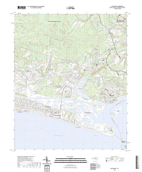 USGS Topographic Map – Southport