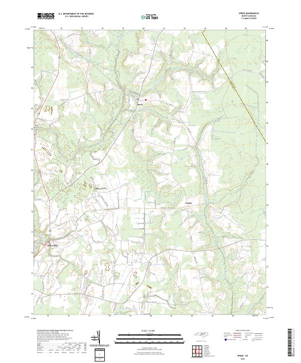 USGS Topographic Map – Speed