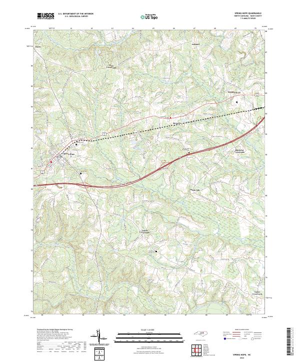 USGS Topographic Map – Spring Hope