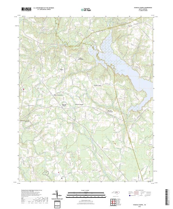 USGS Topographic Map – Stancils Chapel