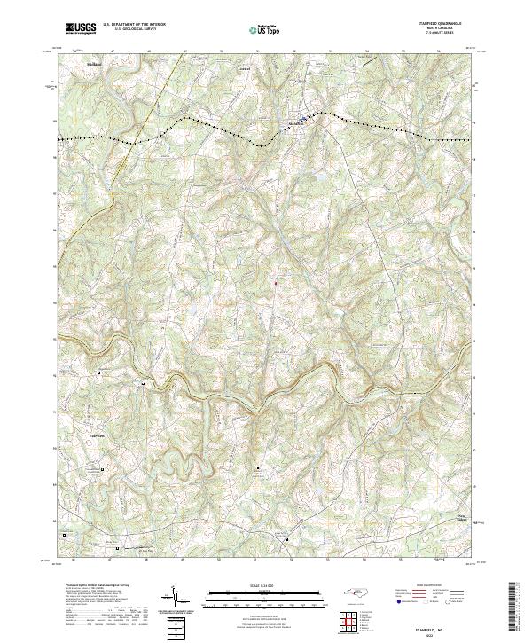 USGS Topographic Map – Stanfield