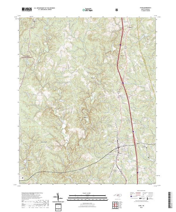 USGS Topographic Map – Star