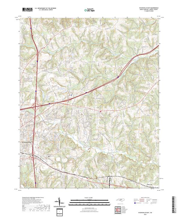 USGS Topographic Map – Statesville East
