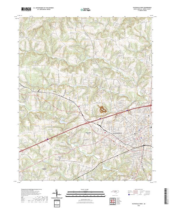 USGS Topographic Map – Statesville West