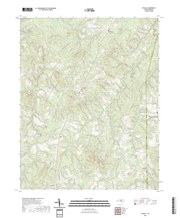 USGS Topographic Map – Stovall