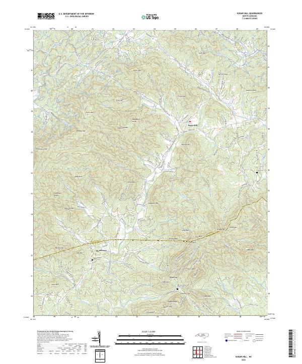 USGS Topographic Map – Sugar Hill