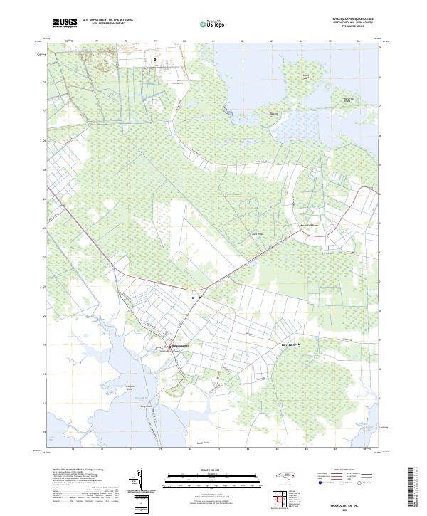 USGS Topographic Map – Swanquarter