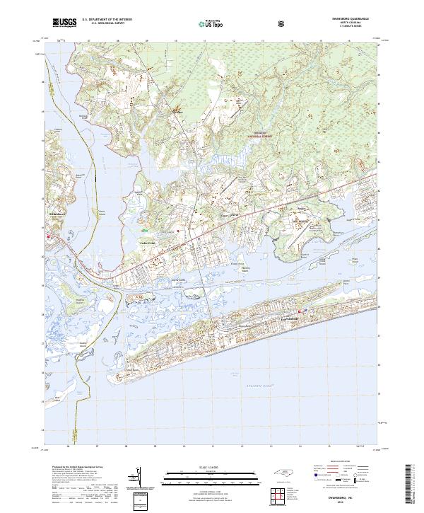 USGS Topographic Map – Swansboro