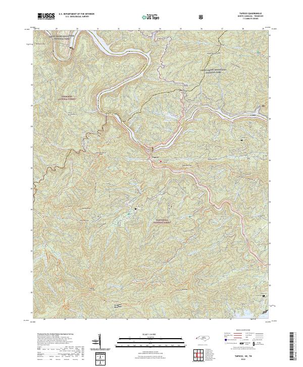 USGS Topographic Map – Tapoco