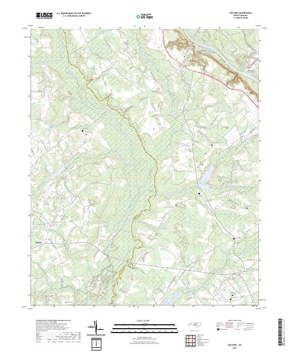 USGS Topographic Map – Tar Heel