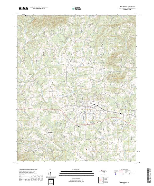 USGS Topographic Map – Taylorsville