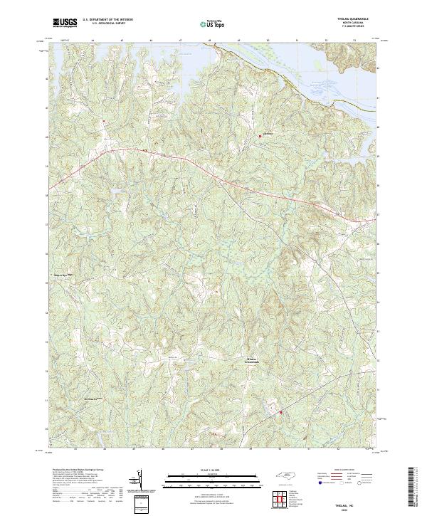 USGS Topographic Map – Thelma