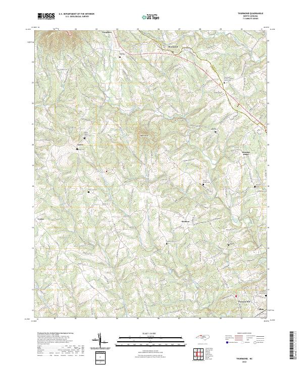 USGS Topographic Map – Thurmond
