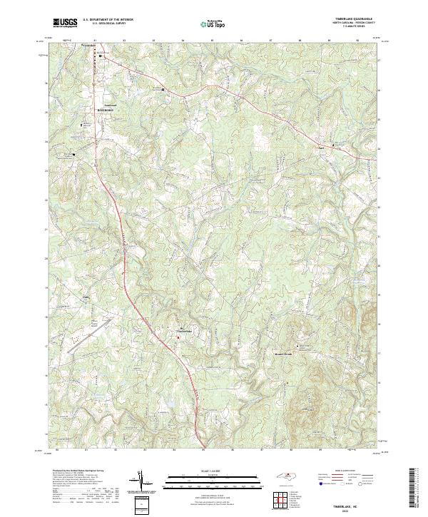 USGS Topographic Map – Timberlake