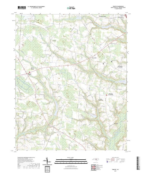 USGS Topographic Map – Timothy