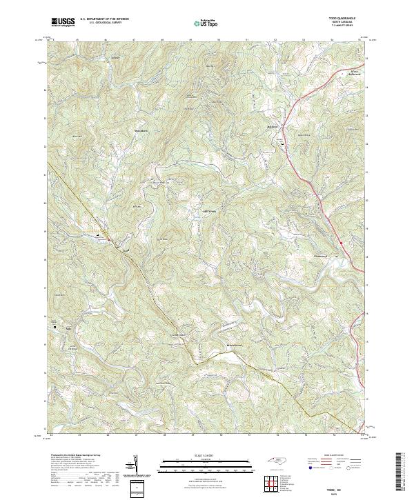USGS Topographic Map – Todd