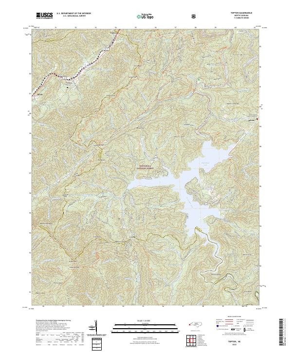 USGS Topographic Map – Topton