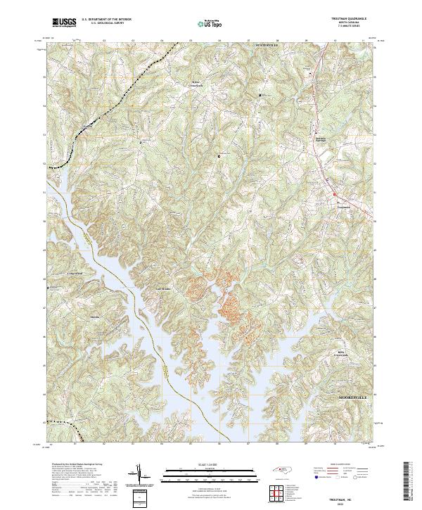 USGS Topographic Map – Troutman