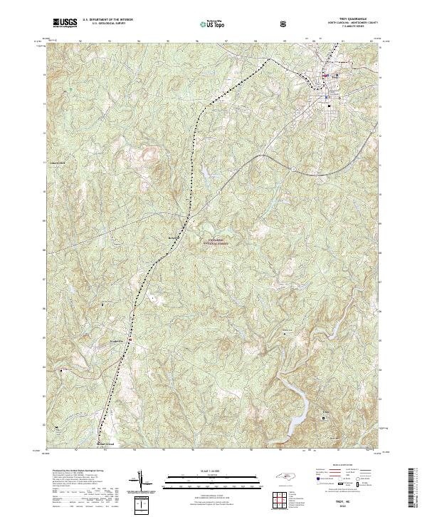 USGS Topographic Map – Troy